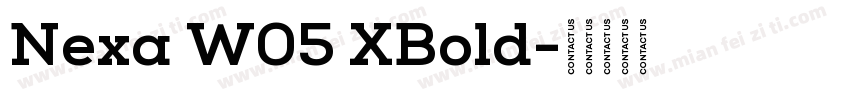 Nexa W05 XBold字体转换